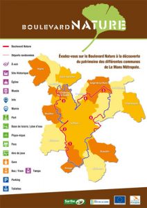 Plan du Boulevard Nature: Carte générale avec légendes